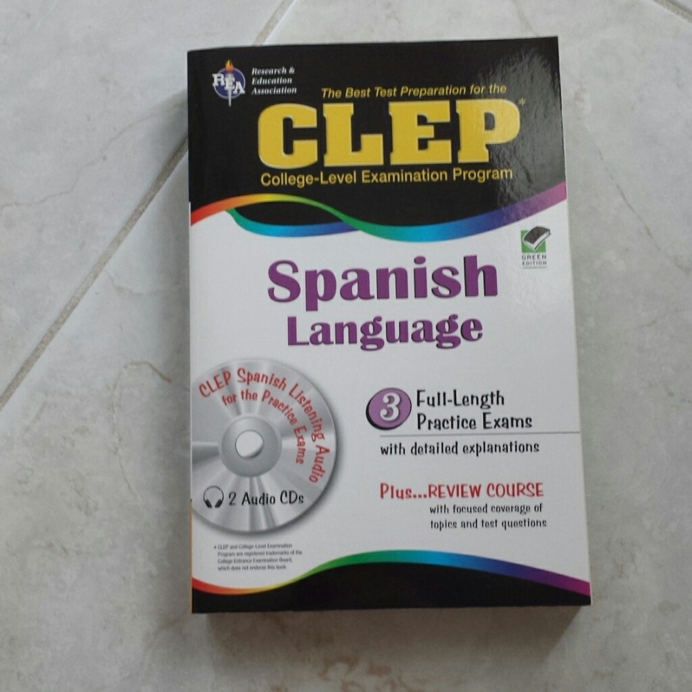 Unused Clep Spanish Language Book